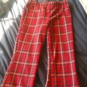 Plad flare pants